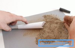 Fyllning med sand Fyllning med sand