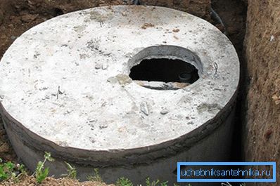 Förstärkt betongavlopp väl