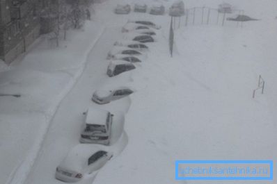 Vinter i Komsomolsk-on-Amur.